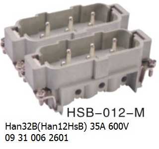 HSB-012-M H32B Han 32B(Han12HsB) 35A 600V 09 31 006 2601 with 09 31 006 2611 4-6sq.mm. Harting-Heavy-duty-connector.jpg